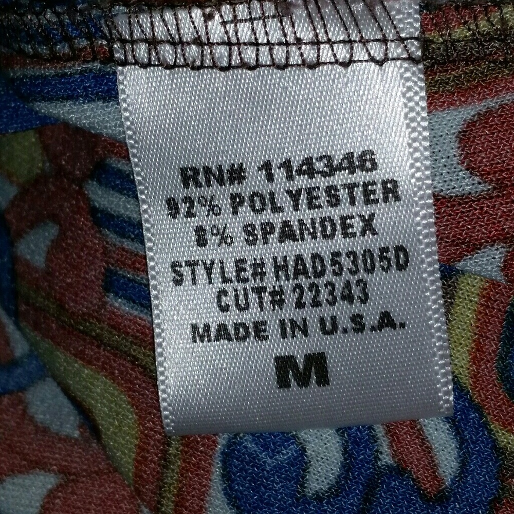 Designer Sele' Multi-color summer top, Sz M - Picture 7 of 8